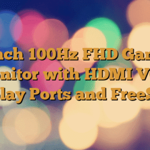 27 Inch 100Hz FHD Gaming Monitor with HDMI VGA Display Ports and FreeSync