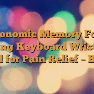 Ergonomic Memory Foam Gaming Keyboard Wrist Rest Pad for Pain Relief – Blue